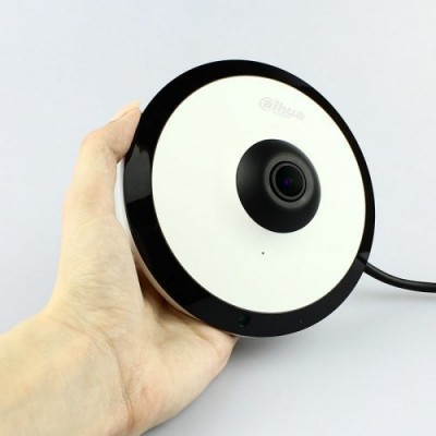 HDCVI видеокамера Fisheye 5 Мп Dahua DH-HAC-EW2501P со встроенным микрофоном для системы видеонаблюдения